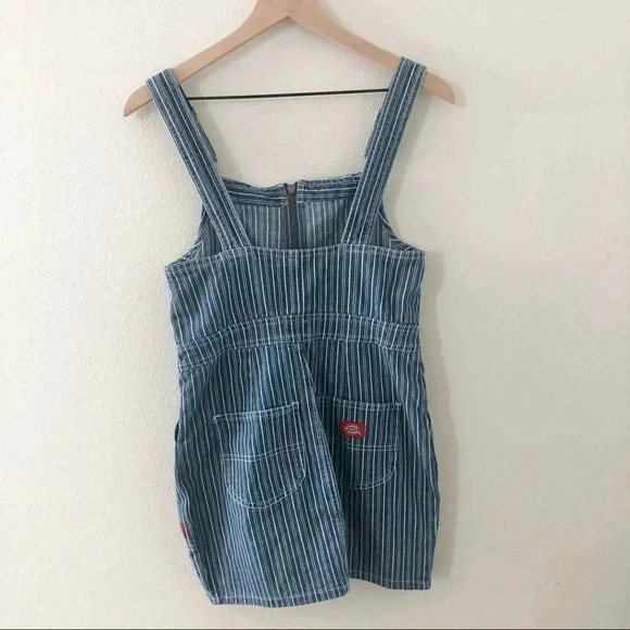 NWT Dickies Overall Pinstripe Dress - Picture 2 of 6